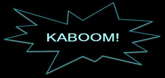 Kaboom onomatopoeia