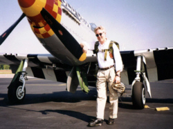 Wayne Miller with Jack Roush's P-51 Mustang