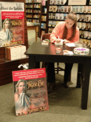 Marjorie M. Liu at a booksigning.