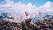 Kevin at the top of Mount Elbert