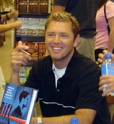 Photo of Richard Cox at a booksigning
